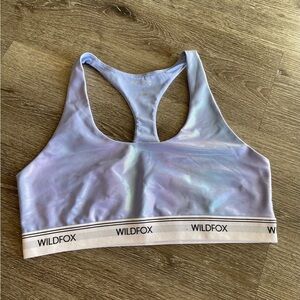 Wildfox Shimmering Lavender Sports Bra